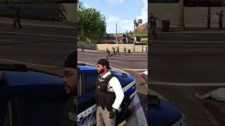 LSPDFR Pedestrian just starting firing on me for no reason gtav shorts lspdfr [upl. by Eninnaj]