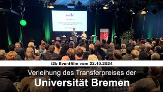 i2b Eventdoku zur Transferpreisverleihung 2024 der Universität Bremen bei Radio Bremen [upl. by Ahsenit298]