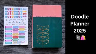 Doodle 2025 Work Life Balance Planner  Undated Planner 🌿☕️📓 Affordable planners in India 🛍️ [upl. by Rusell]