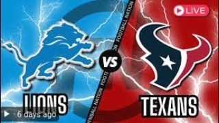 Detroit Lions vs Houston Texans Play by Play Reaction [upl. by Doti767]