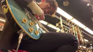 Mensinger semi hollow playing in store [upl. by Esina]