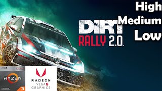 Dirt Rally 20 Benchmark  Ryzen 3 3200g  Vega 8  8gb  FPS Marker [upl. by Shanley]