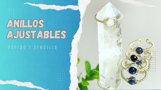 Como hacer anillos de alambre ajustables y hermosos [upl. by Deutsch943]