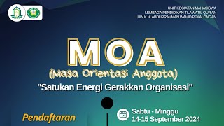 Pendaftaran MOA UKM LPTQ 2024 [upl. by Eardna]