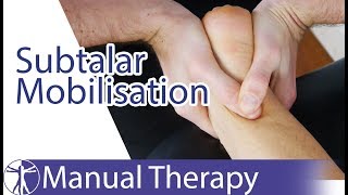 Subtalar Joint Mobilization  Inversion amp Eversion [upl. by Breeze]