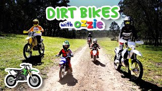 Learn About Motorcycles for Kids  Ozzie Explores Dirt Bikes  Educational Video for Kids [upl. by Nwahsek873]