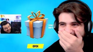 If I Laugh I Gift A Fortnite Streamer [upl. by Brezin]