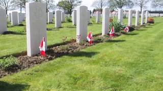 BrettevillesurLaize Canadian War Cemetery in the Second World War [upl. by Aicercul]