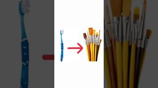 Handmade colour brush  how to make colour brush at home shorts craftidea viralshort [upl. by Ainet]