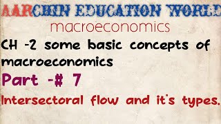 CH2  some basic concepts of macroeconomics part 7 intersectoral flow [upl. by Berard121]