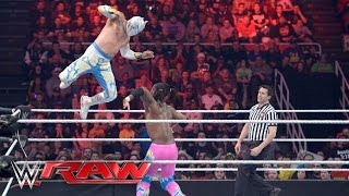 Neville amp The Lucha Dragons vs The New Day Raw February 22 2016 [upl. by Alrak230]