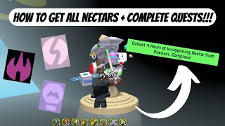 NEW NECTARS EXPLAINED  Complete Riley and Bucko Quests  Bee Swarm Simulator Roblox [upl. by Treva]