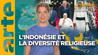 Le pape en Indonésie  quel dialogue interreligieux   Lessentiel du Dessous des Cartes  ARTE [upl. by Oruntha]