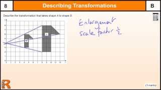 Enlargement with Fractional Scale Factor GCSE Maths revision Exam paper practice amp help [upl. by Greta]