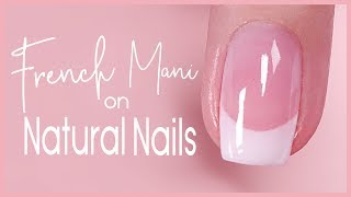 ✨Dip French Tip Tutorial on Natural Nail 💅🏽 [upl. by Aubreir]