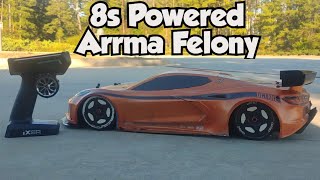 125mph RC Car  Road to 125 MPH wARRMA Felony [upl. by Laraine632]