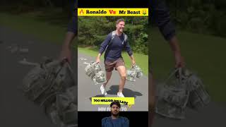 Ronaldo vs Mr beats 🥶🤯ronaldo shorts soccer shots subscribe mrbeast viralvideo football [upl. by Anerok]