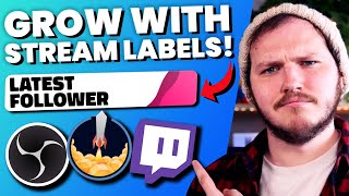 How to Add Stream Labels to OBS Studio With StreamElements [upl. by Charis]