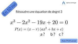 Comment factoriser un polynôme avec une racine évidente  Exercice corrigé [upl. by Lombard815]