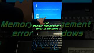 Fix Memory Management error in Windows 💻 shortsvideo youtubeshorts shorts [upl. by Ainerbas]