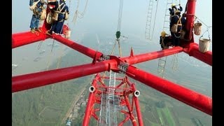 Worlds highest power pylon stands tall in China [upl. by Eceirehs]