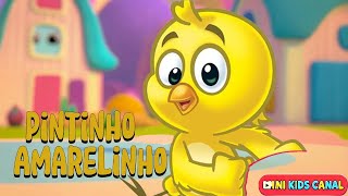 Pintinho Amarelinho  Música Infantil  Galinha Pintadinha  Mini Kids Canal  Desenho Animado [upl. by Aicatsue341]