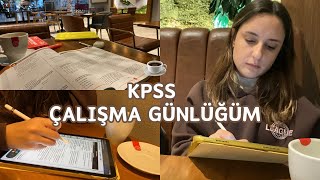 KPSS Çalışma Günlüğüm 36  Sonunda cafede ders çalışıyorum ☕️ kpss kpss2024 kpsslisans [upl. by Tteragram70]