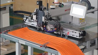 Heavy duty automatic sewing machine with 600x300mm large area for wide webbing slings [upl. by Aicak]