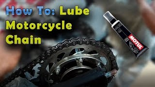 How To Clean and Lube Motorcycle Chain 2016 Yamaha R3 [upl. by Claribel]