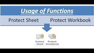 Usage of Protect Sheet amp Protect Workbook functions in Excel [upl. by Maisie]