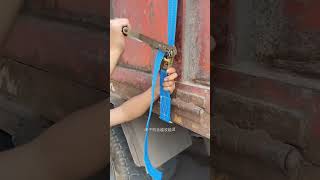 Threewheeled vehicle rope tightener is very convenient for moving and pulling goods Truck rope [upl. by Bronez]