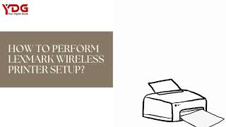 Lexmark Wireless Printer Setup  StepbyStep Process [upl. by Anitnatsnoc]