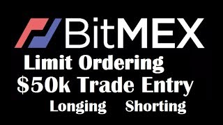 Bitmex Limit Ordering 50k on BTC 7900 [upl. by Ecnarual]