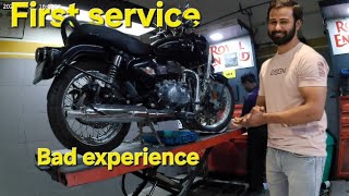 First service experience bullet standard 350 2024  full ride [upl. by Eniladam]