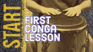 Conga Lesson 1  Basic Sounds and Patterns [upl. by Rafa]