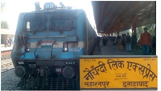 First Time Nauchandi Express with Electric Locoपहली बार नौचंदी एक्सप्रेस इलेक्ट्रिक लोको के साथ [upl. by Maddy]