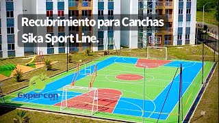 ✅ Recubrimiento de CANCHAS de BAJO PRECIO con Sika Sport Line [upl. by Duston]