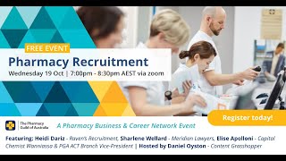 Pharmacy Business Career amp Network Webinar Pharmacy Recruitment [upl. by Eleonore]