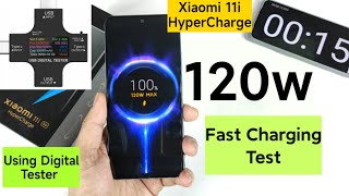 Xiaomi 11i HyperCharge 120w Charging Test Using Digital Tester 🔥🔥🔥 [upl. by Elletsyrk]