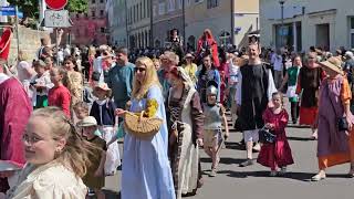 Festumzug Schlossfest Merseburg 2023 [upl. by Akemeuwkuhc]