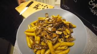 La ricetta pasta funghi e tartufo  prodotti marchigiani  Chef per un giorno con Eppoi [upl. by Sharai]