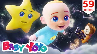 Twinkle Twinkle Little Star with CoCo  more nursery rhymes amp Kids songs  Baby yoyo [upl. by Taddeusz690]