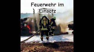 Feuerwehr löscht brennenden Traktor [upl. by Aitsirk196]