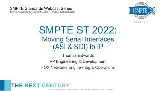 SMPTE ST 2022 Moving Serial Interfaces ASI amp SDI to IP [upl. by Anissej]