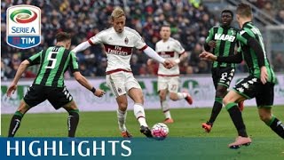 Sassuolo  Milan 20  Highlights  Matchday 28  Serie A TIM 201516 [upl. by Cataldo]