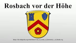 Rosbach vor der Höhe [upl. by Eisiam]