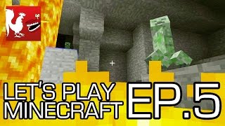 Lets Play Minecraft  Episode 5  The Hunt for Diamonds  Rooster Teeth [upl. by Atteiluj]