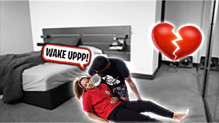 PASS OUT PRANK ON BOYFRIEND cute reaction [upl. by Akeit]