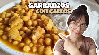 Cómo se hacen los GARBANZOS CON MENUDO O CALLO 😋 con el toque secreto de mi abuelita 👌 [upl. by Elletnuahs159]