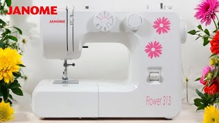 Janome Flower 313 Dikiş Makinesi Kullanımı [upl. by Htabazile]